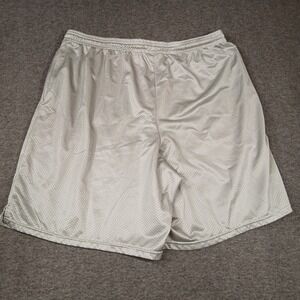 Champion Mesh Athletic Shorts Mens 2XL Silver Grey Excellent Drawstring Gym